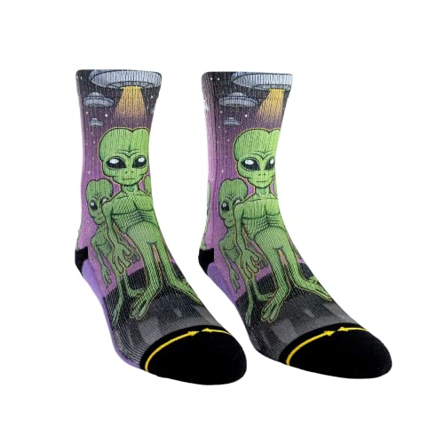 MERGE4 Colby Phillips Visitors Youth Socks for Boys and Girls Cool Alien Durable Long Lasing Compression Socks