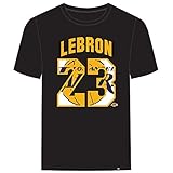 '47 Mens Los Angeles Lakers Lebron James T Shirt (Black, Large)