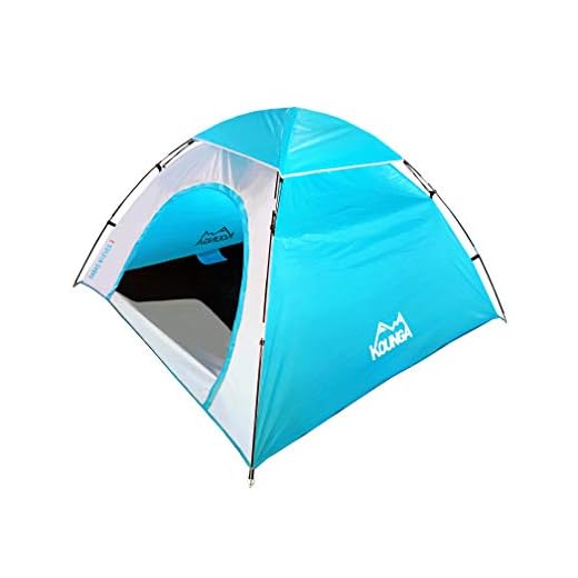 Kounga Sabas Nieves 3 Tienda de campaña, Adultos Unisex, Azul/Gris, Maleta Cabina