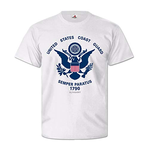 T-shirt US Coast Guard blason américain cadeau idéal pour passionné d'histoire