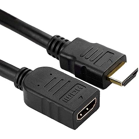Pjp Electronics Premium Quality HDMI Extension Cable Lead, Male to Female Support 4K@60Hz (6.6feet - 2 METER) Cover