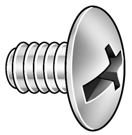 GRAINGER APPROVED Binding Screw, 1/4-20, 316 SS, PK5 (5 Pack)