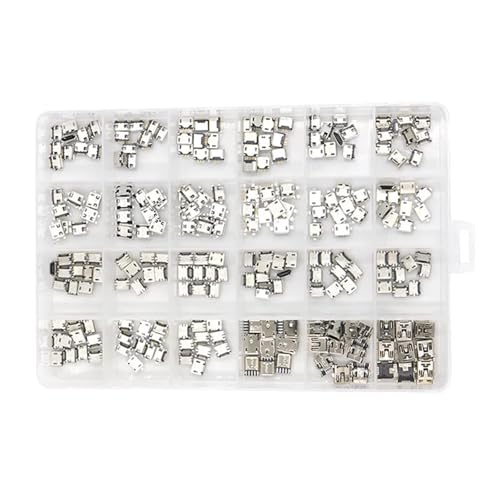 Conectores de soldadura USB premium: componentes de precisión en kit surtido de 240 piezas DIP. 4