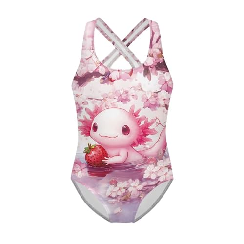 Image of Girls One Piece Swimsuits Sleeveless Lightweight Bathing Suit Beach Swim Suit Quick Dry Swimwear 5-14 Y