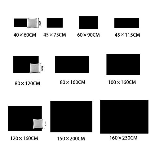 Retro Perzische stijl rood zwart geometrisch patroon etnische stijl woonkamer slaapkamer vloermat nachtkastje tapijt - Afbeelding 7