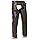 Milwaukee Leather ML1179 Ladies Black Leather Chaps with Wing Embroidery - 4X-Large