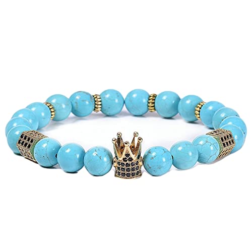 Bracelets d'huiles essentielles contre le stress en pierre de 8mm réglable 30cm