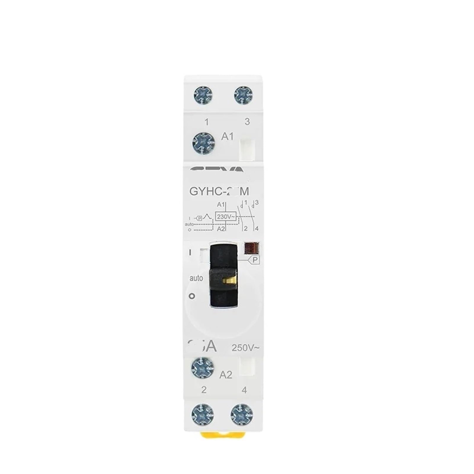 Contacteur domestique à commande manuelle 2P 20A 2NO pour circuit chauffage - 2