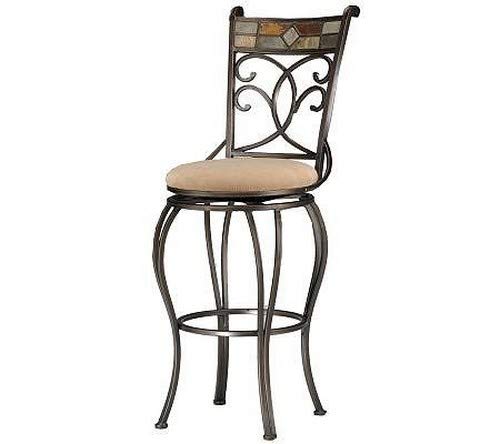 Hillsdale Pompeii Swivel Bar Stool, Barstool, Antique Black Gold #TOP3