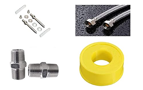 See full amazon price history chart for Rudraksha® Geyser Connection Installation Kit 1 Set of Connection Pipe 30 inch, 1 PTFE Tape, 1 Fastener Kit,2 CP HEX Nipple Rudraksha® Geyser Connection Installation Kit 1 Set of Connection Pipe 30 inch, 1 PTFE Tape, 1 Fastener Kit,2 CP HEX Nipple (B096TVQ4W3) Amazon Price History, Amazon Price Tracker