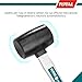 Total - Rubber Mallet | 450g for Tiling & Ceramic Adjustment | Noise-Reducing Fiber Handle | Durable Black Rubber Head | Compatible with Tool Belts, Black, 450g, Fiber Handle