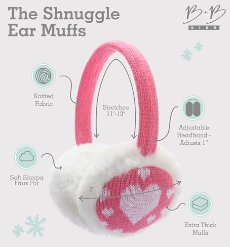Image of Brook + Bay Kids Ear Muffs - Winter Animal Earmuffs - Cozy Ear Warmers