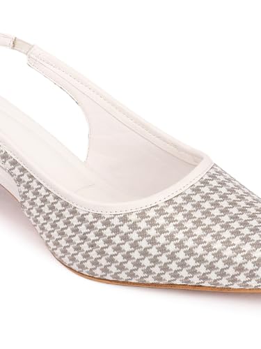 Image of Carlton London Women Comfortable Kitten Heel Pointed Toe Slingback Fashion Shoes for Daily use, Office use, Casual use