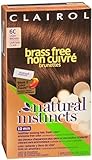 Clairol Natural Instincts, 6C, Brass Free Light Brown, 2 pk