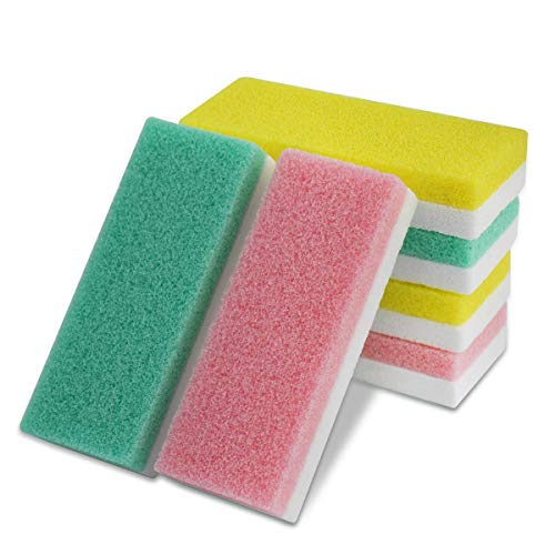 Foot Pumice Stone for Feet, 2 in 1 Double Sided Hard Skin Callus Remover Scrubber Pedicure Exfoliator Tool for Dead Skin Pack of 6