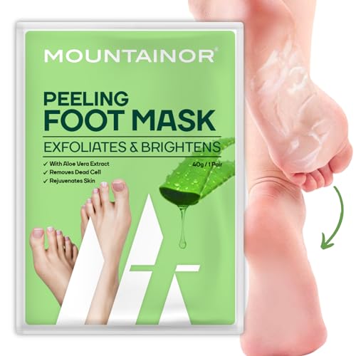 MOUNTAINOR Peeling Foot Mask Exfoliates & Brightens, Remove Dead Cell, Rejuvenates Skin For Men And Women 40gm 1 Pair