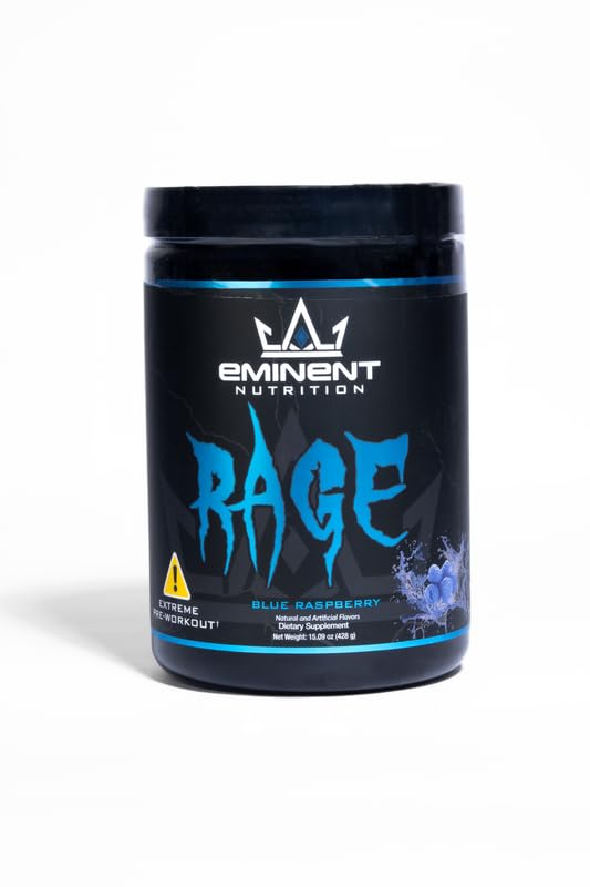 ALPHALETE Eminent Nutrition Rage Extreme Pre-Workout, Blue