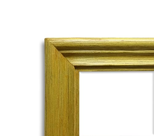 Image of Handmade Wooden Rectangular Photo Frame, 8 X 10 inch Display for Artworks, Pictures and Photos of Your Loved Ones, Best for Home, Office, Wall Decor, Living Room, Bedroom, Pine Green