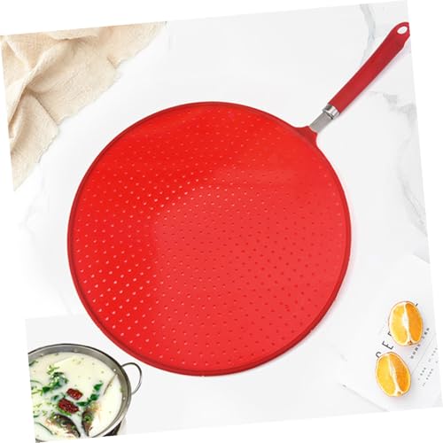 Plaque de cuisson anti-éclaboussures silicone et tamis de drainage pour cuisine propre