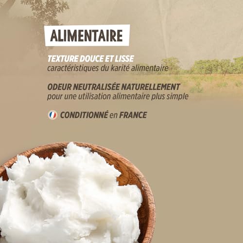 Bio-Sheabutter AB 800 g – Lebensmittelqualität – 100% pflanzlich – ohne Zusatzstoffe – Haar – Körper – Gesicht – rein – vegan