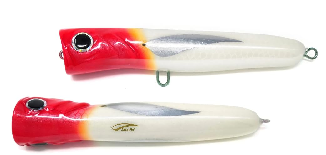 Leurre Kronos 180 color heard red popper de surface mer - 2