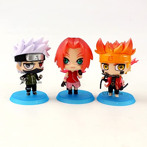 Image of Trunkin Anime obita Kakashi Sasuke Itachi Figurines Anime weeb Manga Collectible Action Figure Toys Set I