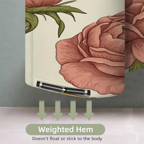 Rideau de douche 120x200 lavable en tissu polyester imperméable