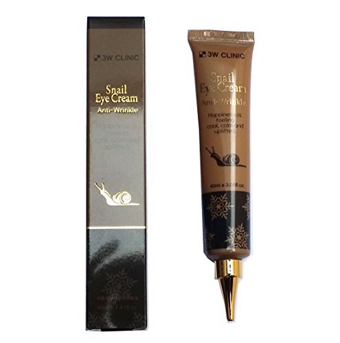 3W CLINIC] Snail Eye Cream 40ml X 1ea/Elasticity, moisturizing/Korea Made, 0.68 Fl Oz (Pack of 2)
