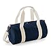 BagBase Mini Barrel Shoulder Bag (One Size) (Black/Black)