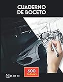  Cuaderno de Bocetos 600 Páginas: El Cuaderno de Bocetos Realmente Grande para Dibujar, Dibujar, Hacer Garabatos Creativos para Dibujar y Escribir un Diario / Libro de Bocetos Gigante de 600 Páginas