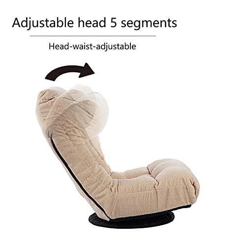 Sillón Ajustable Caqui de Suede Plegable miniatura 4