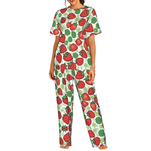 Pyjama femme 2 pièces pantalon long résout le manque de confort nocturne tailles S-3XL