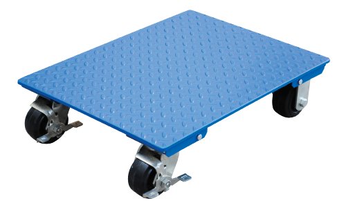 Vestil VPLDO/S-1824 Steel Plate Dolly, 1200 lbs Capacity, 24" Length x 18" Width x 6" Height Deck , Blue #1