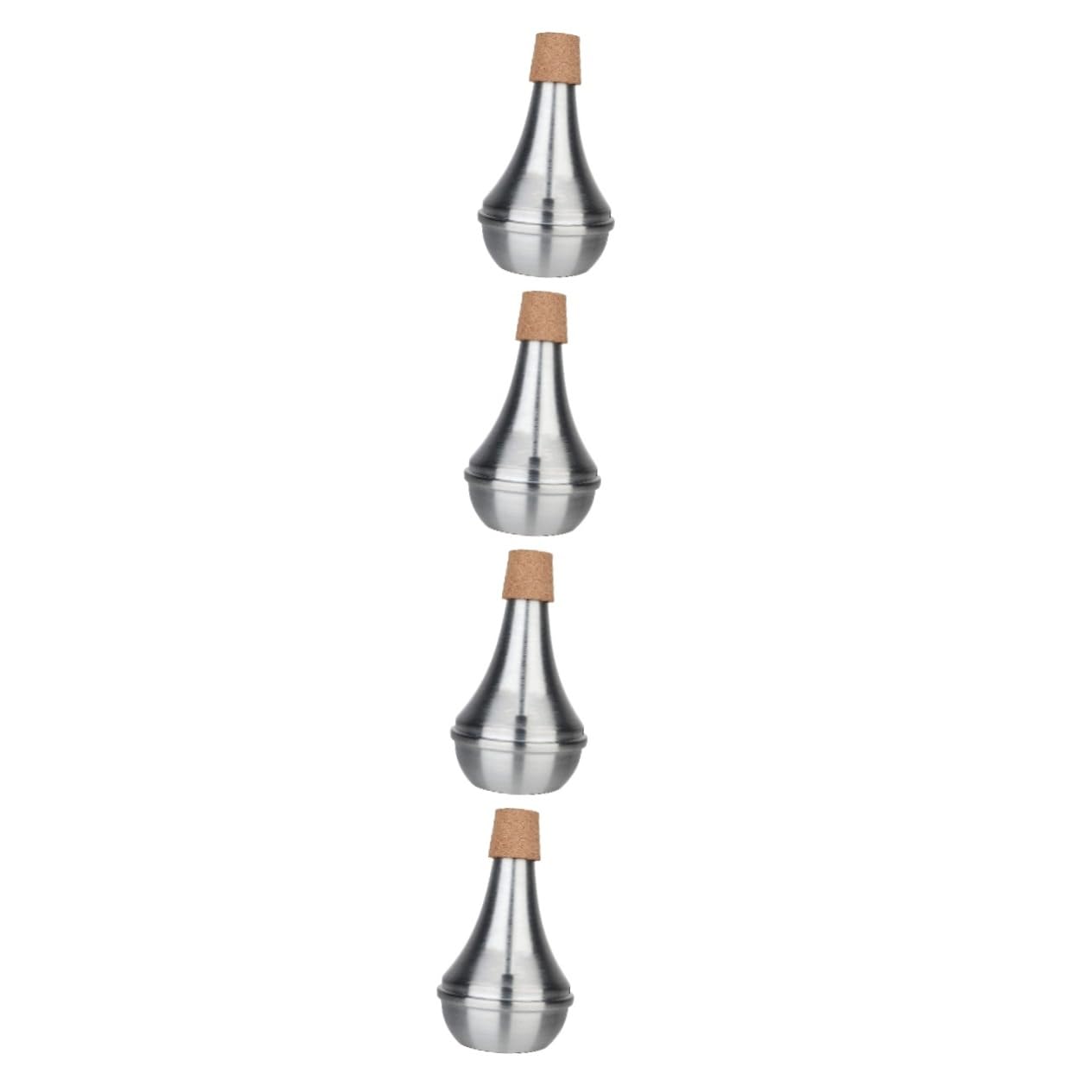 HEMOTON Sordina Per Tromba in Alluminio Da 4 Pezzi Sordina Per Trombone Leggera E Con Riduzione Del Rumore Nessun Attrezzo Extra Necessario Per Esercitarsi A Casa