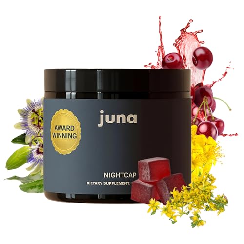 Juna Nightcap Sleep Gummies — Plant-Based Phytomelatonin + 8 Botanicals for Deep, Restorative...