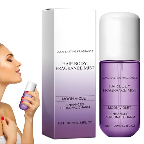 Perfume corporal en aerosol, 100 ml, de flores de violetas de larga duración para el cabello, perfume corporal para mujer, para hombres, baño, viajes, piel, belleza, citas en casa