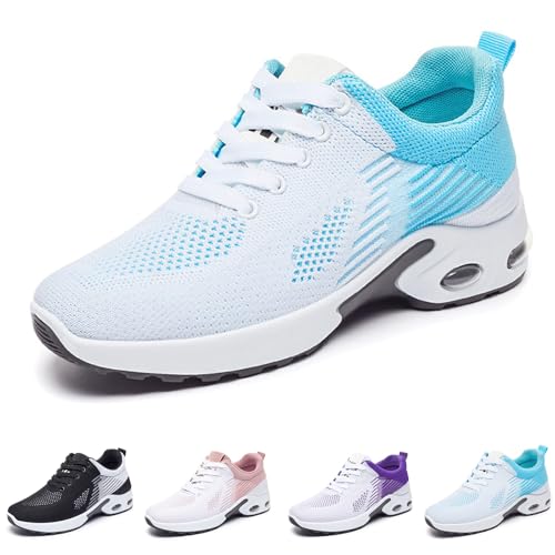jyyyou Orthopedic Running Shoes,Orthopedic Sneakers for Women, Orthotic Fashion Sneakers Tennis Shoes,Arch Support Walking Shoes for Plantar Fasciitis Pain Relief (Blue,UK:6)