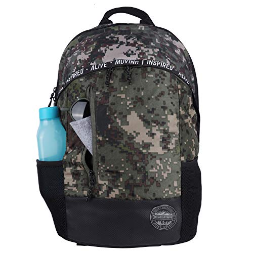 Image of Gear Statement Century 28 Ltrs Black-Camo Multipurpose Backpack for school, college, casual use (BKPSMTCNT0114)