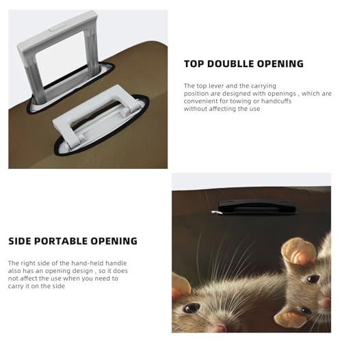 Luggage Cover Elastic Suitcase Cover Protector Mother and child rats Luggage Covers Travel Suitcase Covers Carry On Luggage Sleeve Suitcase Baggage Cover for Adult Travel4