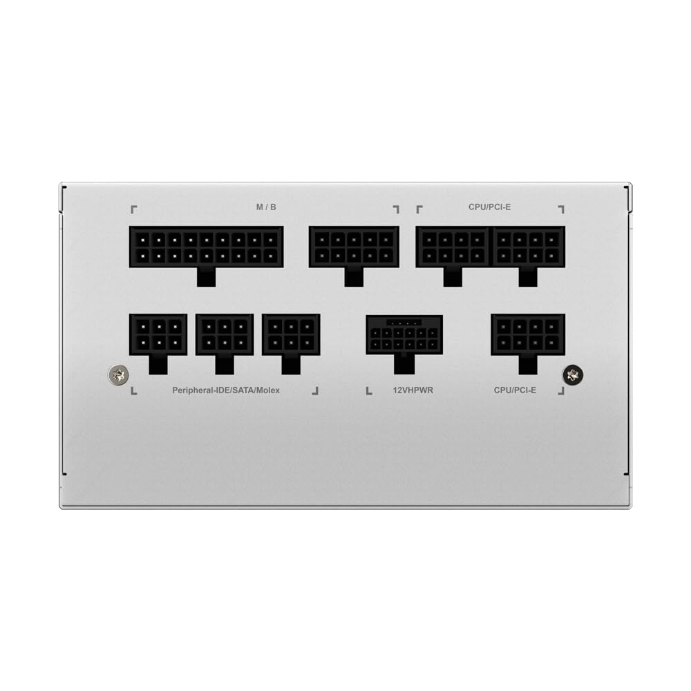 GIGABYTE UD850GM PG5W Fuente de Alimentación - PCIe 5.0, 80 Plus Gold, Diseño Totalmente Modular, Ventilador de 120 mm, Compatible con ATX 3.0, Enchufe EU