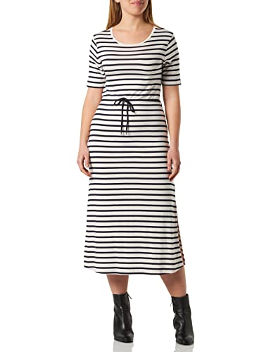 Tommy Hilfiger Damen T-Shirt Kleid Stretch, Weiß (Breton Stripes W...