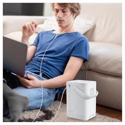 FXNFXLA Máquina De Terapia De Inhalación De Hidrógeno, Inhalador Portátil De Hidrógeno Separado por H2o, Generador De Agua H₂ con 99,99% De Pureza 300ml/min