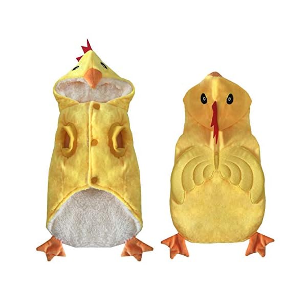 Filhome Dog Chicken Costume Pet Halloween Christmas Cosplay Costumes Funny Puppy Cat Winter Coat Hoodie Outfits Sweater… - Image 5