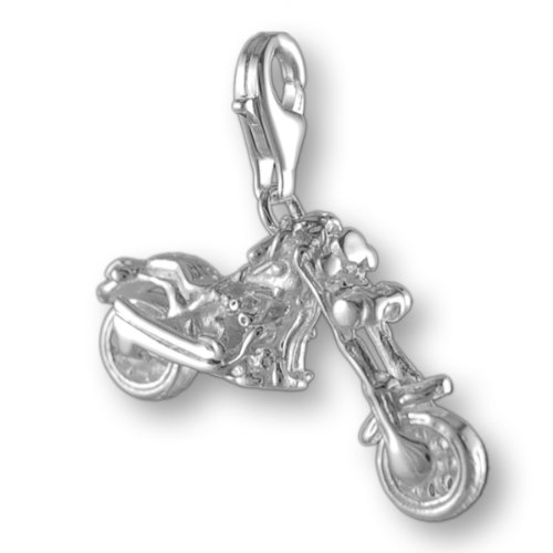Preisvergleich Produktbild Melina Damen-Charm Anhänger Chopper Motorrad 925 Sterling Silber 1801156