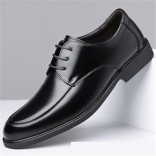 Men's Lace up Derby Dress Shoes Genuine Leather Business Formal Comfortable Soft Stylish Office Wedding Work Footwear4