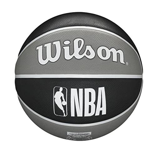 Wilson Basketball, NBA Team Tribute Model, BROOKLYN NETS, Outdoor, Rubber, Size: 7 - Image 2