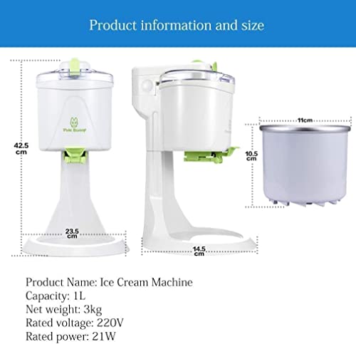 Samnuerly Eismaschine Home DIY Küche Eistüte Automatische Mini-Frucht-Softeis-Maschine – Bild 4