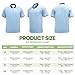 ShinyMatch 6 Pcs Baseball/Softball Umpire Accessories Set Including Umpire Shirt Hat Indicator Brush Ball Bag for Men Referee (Sky Blue,Large)