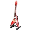 10 cm/3.9in Houten Mini Rood Elektrische Gitaar Model Muziekinstrument Woonkamer Desktop Decoraties Hoge Simulatie met…