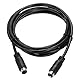 QUARKZMAN S Video Kabel 6,6ft, Mini DIN 9 Pin S-Video Kabel männlich zu männlich vergoldeter Stecker Übertragung für TV-Empfänger Monitor S-VHS VCR DVD
